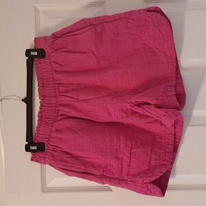 Crinkle Gauze Shorts